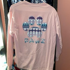 Pawz pink long sleeve tee